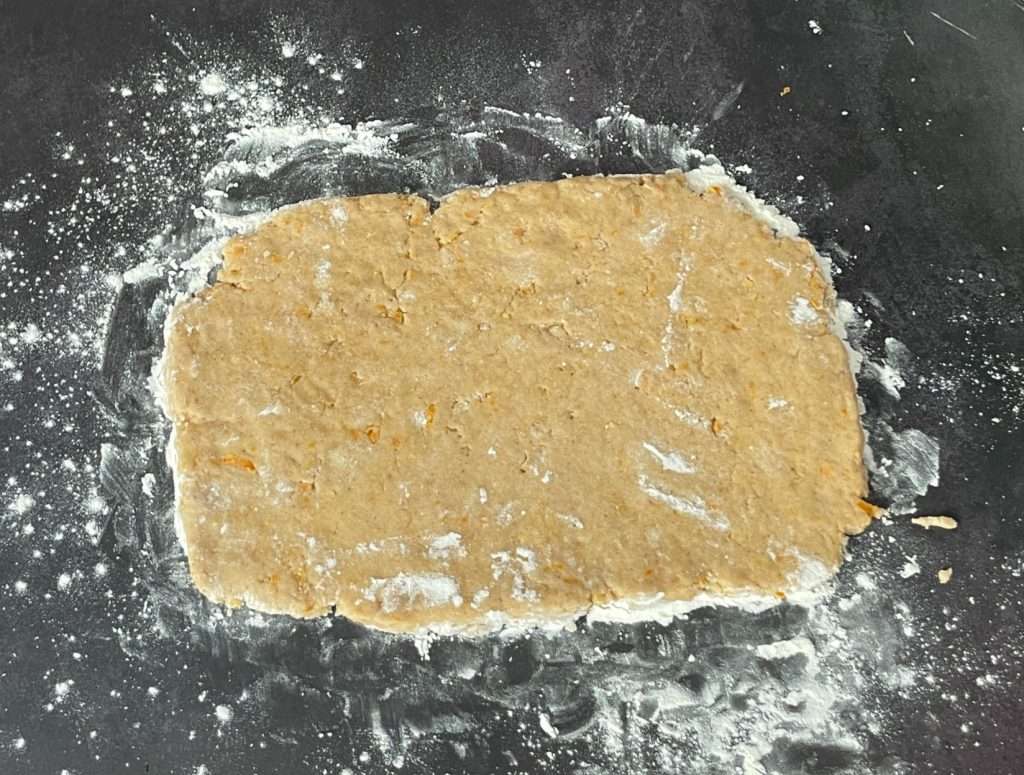 Basler Läckerli (Traditional Swiss Honey Spice Cookies) 17 Rolled out Basler Lakerli dough.